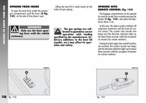 Alfa-Romeo-156-GTA-owners-manual page 147 min