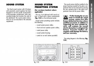 Alfa-Romeo-156-GTA-owners-manual page 158 min