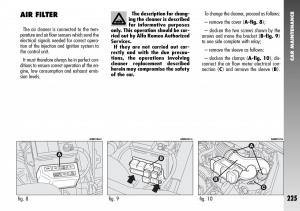 Alfa-Romeo-156-GTA-owners-manual page 226 min