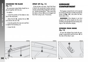 Alfa-Romeo-156-GTA-owners-manual page 243 min