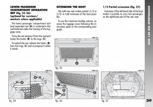 Alfa-Romeo-156-GTA-owners-manual page 250 min