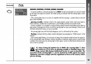 Alfa-Romeo-156-GTA-owners-manual page 92 min