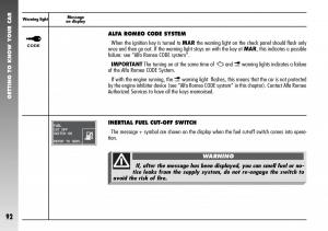 Alfa-Romeo-156-GTA-owners-manual page 93 min