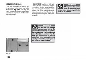 Alfa-Romeo-166-owners-manual page 109 min