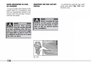 Alfa-Romeo-166-owners-manual page 129 min