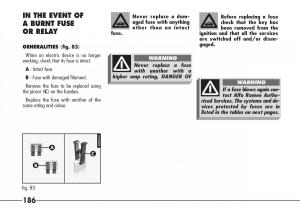 Alfa-Romeo-166-owners-manual page 187 min