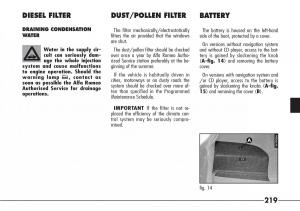 Alfa-Romeo-166-owners-manual page 220 min