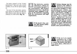 Alfa-Romeo-166-owners-manual page 221 min