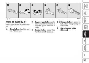 Alfa-Romeo-Brara-Spider-owners-manual page 184 min