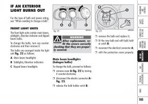 Alfa-Romeo-Brara-Spider-owners-manual page 186 min