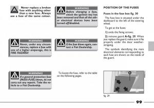 Fiat-Barchetta-owners-manual page 100 min