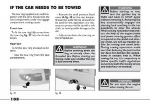 Fiat-Barchetta-owners-manual page 109 min