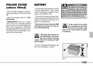 Fiat-Barchetta-owners-manual page 124 min