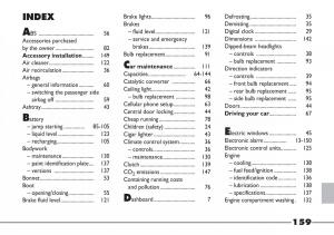 Fiat-Barchetta-owners-manual page 160 min