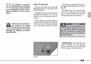 Fiat-Barchetta-owners-manual page 66 min