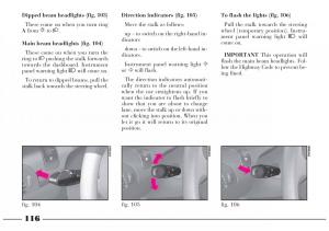 Lancia-Lybra-owners-manual page 117 min