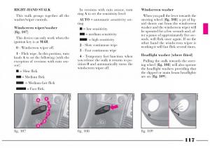 Lancia-Lybra-owners-manual page 118 min