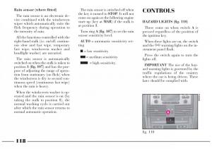 Lancia-Lybra-owners-manual page 119 min