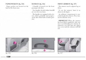 Lancia-Lybra-owners-manual page 131 min