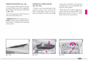 Lancia-Lybra-owners-manual page 134 min