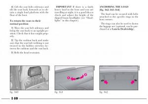 Lancia-Lybra-owners-manual page 141 min