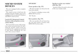 Lancia-Lybra-owners-manual page 155 min