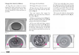 Lancia-Lybra-owners-manual page 181 min