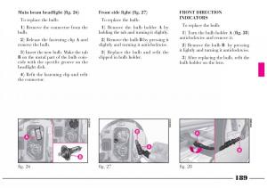 Lancia-Lybra-owners-manual page 190 min