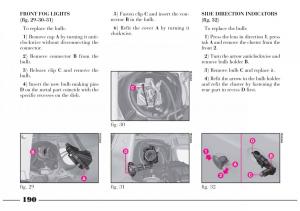 Lancia-Lybra-owners-manual page 191 min