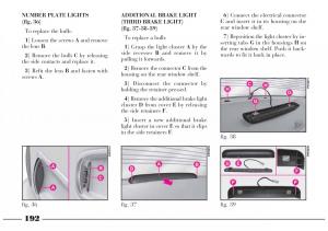 Lancia-Lybra-owners-manual page 193 min