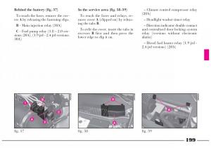 Lancia-Lybra-owners-manual page 200 min