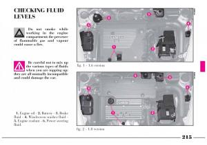 Lancia-Lybra-owners-manual page 216 min