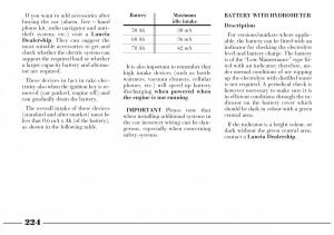 Lancia-Lybra-owners-manual page 225 min