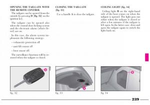 Lancia-Lybra-owners-manual page 240 min