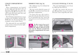 Lancia-Lybra-owners-manual page 241 min