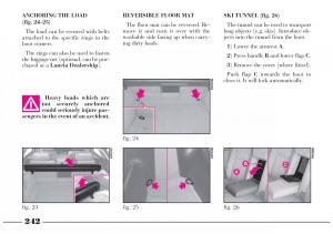 Lancia-Lybra-owners-manual page 243 min