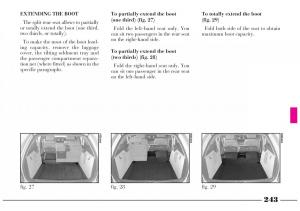 Lancia-Lybra-owners-manual page 244 min