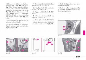 Lancia-Lybra-owners-manual page 250 min