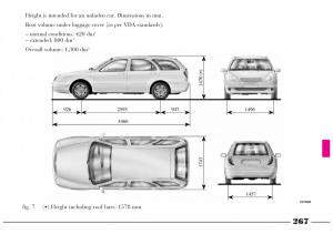 Lancia-Lybra-owners-manual page 268 min