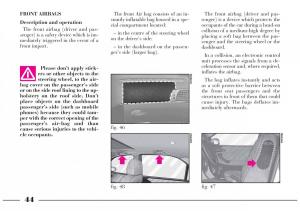 Lancia-Lybra-owners-manual page 45 min