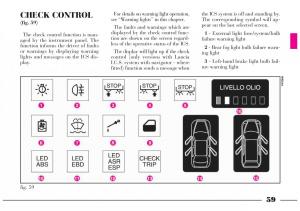 Lancia-Lybra-owners-manual page 60 min