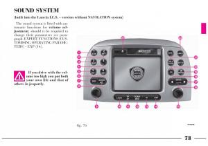 Lancia-Lybra-owners-manual page 74 min