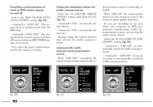 Lancia-Lybra-owners-manual page 93 min