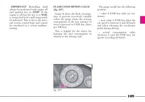 Lancia-Thesis-owners-manual page 110 min