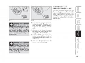 Lancia-Ypsilon-owners-manual page 142 min