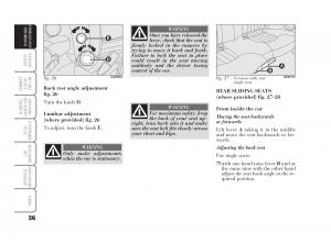 Lancia-Ypsilon-owners-manual page 37 min