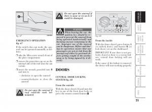 Lancia-Ypsilon-owners-manual page 72 min