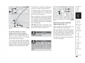 Lancia-Ypsilon-owners-manual page 94 min