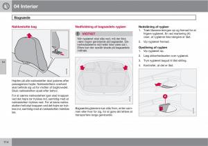 Volvo-C30-Bilens-instruktionsbog page 116 min