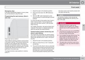 Volvo-C30-owners-manual page 111 min